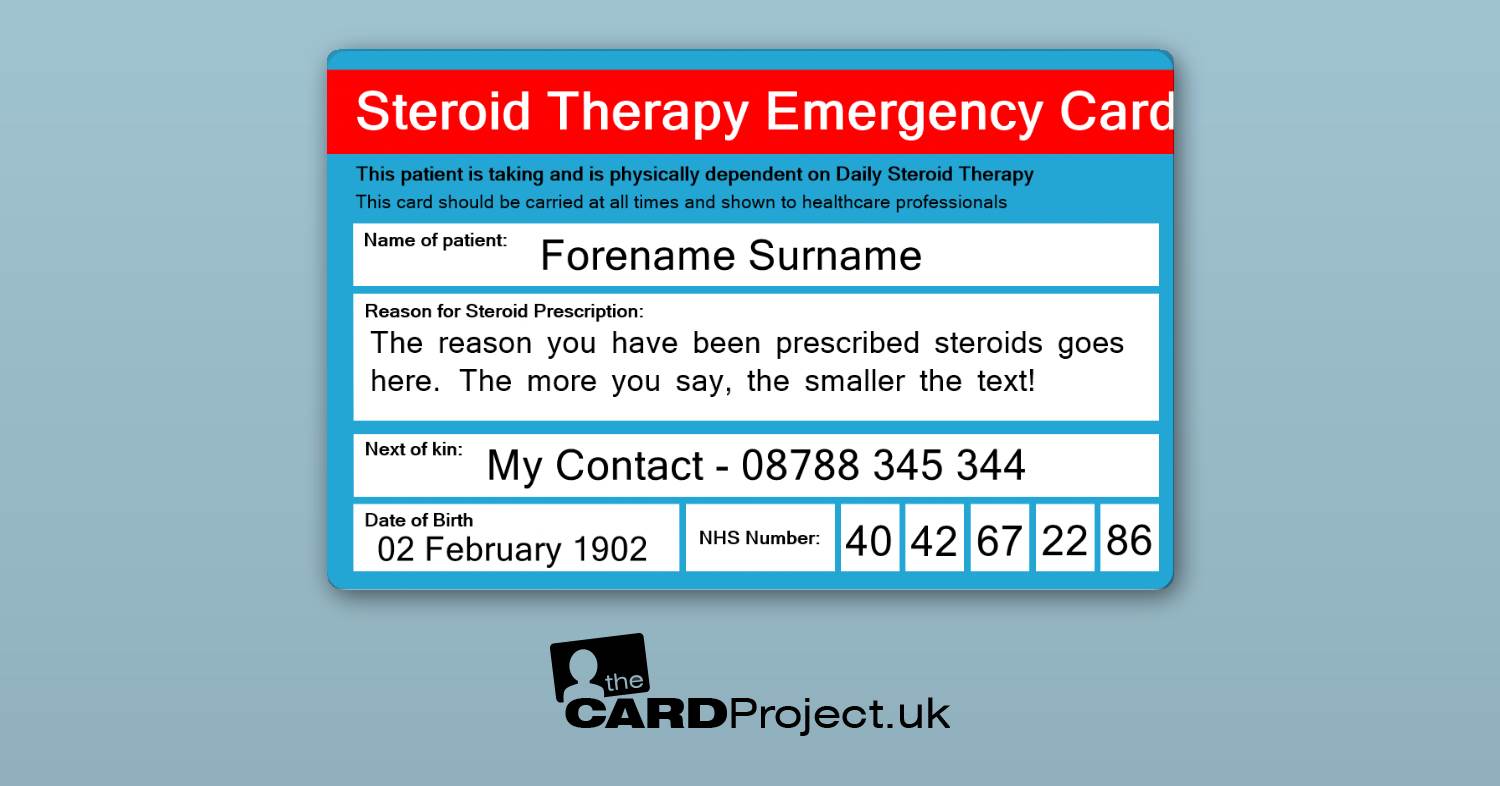 Steroid Therapy Card